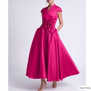 Elegant Hot Pink Evening Gown